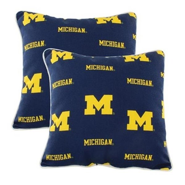 College Covers College Covers MICODPPR 16 x 16 in. Michigan Wolverines Outdoor Decorative Pillow Set of 2 MICODPPR